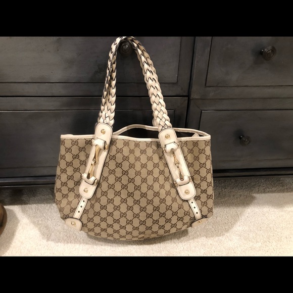 Gucci Handbags - Vintage Gucci Pelham Canvas Off White Bag